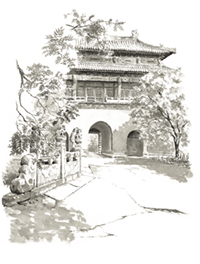 Porte de la Cité interdite à Pékin par Charles Chauderlot